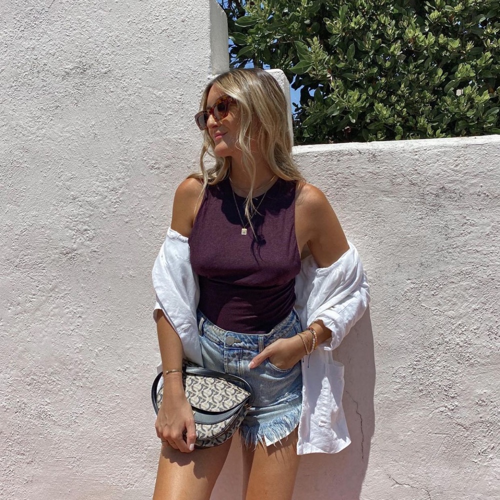 Lovers + Friends | Like New | Bodysuit Augbergine